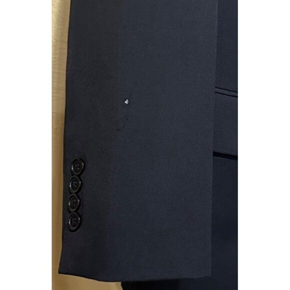 Linea Uomo Modern Fit Men's Blazer Jacket Wool Black Size 44R 38" Waist (READ) - Picture 6 of 16